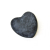 Serce ceramiczne rustykalne Czarne 11,5cm